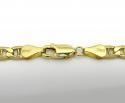 10k yellow gold puffed mariner chain 18-24 inch 4.7mm 