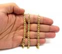 10k yellow gold puffed mariner chain 18-24 inch 4.7mm