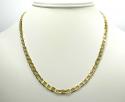 10k yellow gold puffed mariner chain 18-24 inch 4.7mm 