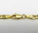 10k yellow gold skinny puffed mariner chain 20-26 inch 3.5mm 