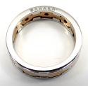 Mens baraka 18k white & rose gold screw ring 