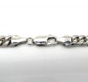 10k white gold hollow puffed miami chain 24-30 inch 6mm
