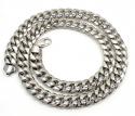 10k white gold super thick hollow puffed miami chain 26-30 inch 13mm