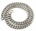 10k white gold super thick hollow puffed miami chain 26-30 inch 13mm