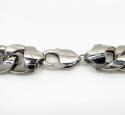 10k white gold super thick hollow puffed miami chain 26-30 inch 13mm