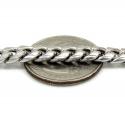 10k white gold hollow puffed miami chain 20-26 inch 6.7mm