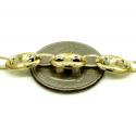10k yellow gold puffed gucci hollow chain 28 inch 9mm