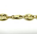 10k yellow gold puffed gucci hollow chain 28 inch 9mm