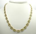 10k yellow gold puffed gucci hollow chain 28 inch 9mm