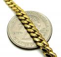 10k solid yellow gold skinny diamond miami bracelet 8.5 inch 5mm 2.01ct