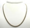10k solid yellow gold skinny diamond miami chain 24-26 inch 5mm 5.52ct