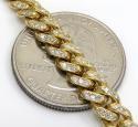 10k solid yellow gold diamond miami chain 20-26 inch 6mm 6.40ct
