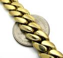 10k solid yellow gold super thick diamond miami chain 30 inch 11.5mm 40.01ct