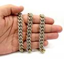 10k solid yellow gold super thick diamond miami chain 30 inch 11.5mm 40.01ct