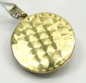 10k yellow and white gold halo medusa head diamond pendant 0.98ct