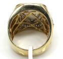 14k yellow and white gold diamond anchor ring 1.40ct