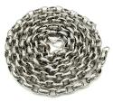 14k white gold hollow oval rolo chain 20-22 inch 5.5mm