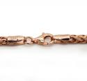14k rose gold hollow wheat franco chain 16-24 inch 3.5mm