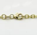 14k yellow gold skinny solid tight link cable chain 18-30 inch 2.5mm