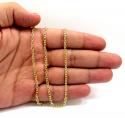 14k yellow gold skinny solid tight link cable chain 18-30 inch 2.5mm
