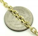 14k yellow gold medium solid cable chain 20-30 inch 3.5mm