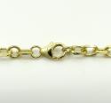 14k yellow gold medium solid cable chain 20-30 inch 3.5mm