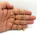 14k yellow gold medium solid cable chain 20-30 inch 3.5mm