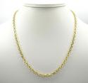 14k yellow gold medium solid cable chain 20-30 inch 3.5mm