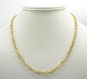 14k yellow gold solid cable chain 20-24 inch 4.5mm
