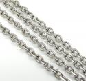 14k white gold super skinny solid cable chain 16-24 inch 2.0mm