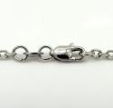 14k white gold super skinny solid cable chain 16-24 inch 2.0mm