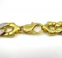 10k yellow gold super thick reversible two tone miami chain 30 inch 15.4mm