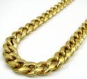 10k yellow gold large reversible two tone miami chain 22-30