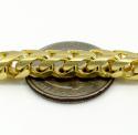 10k solid yellow gold tight link xl franco chain 26-30 inch 6mm