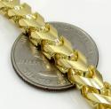 10k solid yellow gold tight link xl franco chain 26-30 inch 6mm