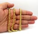 10k solid yellow gold tight link xl franco chain 26-30 inch 6mm