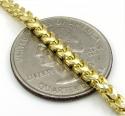 10k solid yellow gold small tight link franco chain 20-26 inch 3mm