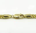 10k solid yellow gold small tight link franco chain 20-26 inch 3mm
