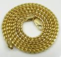 10k solid yellow gold tight link medium franco chain 20-30 inch 3.7mm