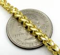 10k solid yellow gold tight link medium franco chain 20-30 inch 3.7mm