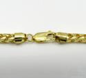 10k solid yellow gold tight link franco chain 22-26 inch 4.5mm
