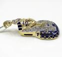 10k yellow gold pharaoh sphinx pendant 1.13ct