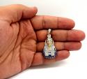 10k yellow gold pharaoh sphinx pendant 1.13ct