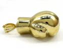 10k yellow gold two tone large boxing glove pendant 