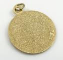 14k yellow gold mini saint christopher protect us coin pendant 