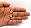10k yellow gold fancy diamond star earrings 0.53ct
