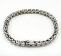 Ladies 14k white gold fancy diamond tennis bracelet 7 inch 5mm 17.08ct