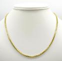 10k yellow gold diamond cut hexagon box chain 18-24 inch 2.3mm