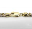 10k yellow gold two tone fully iced diamond franco chain 26 inch 6mm