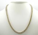 10k yellow gold two tone fully iced diamond franco chain 26 inch 6mm